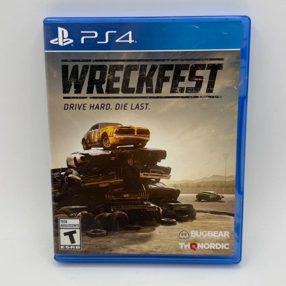 THQ Nordic Wreckfest PS4 Video Game Excellent Racing Demolition Derby Disc
